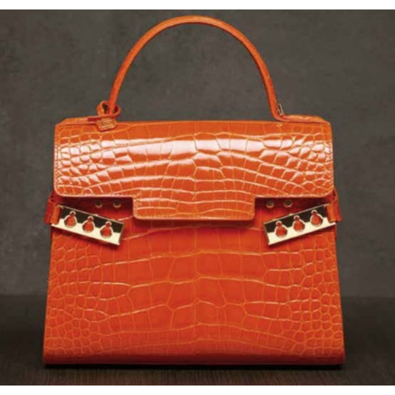 Tempête MM + B - Shiny Alligator - Paprika (Available for HK only)