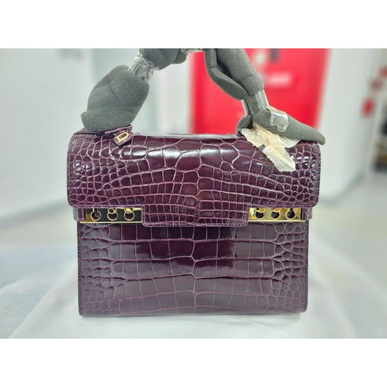 Tempête MM + B - Shiny Alligator - Prune (Available for HK only)