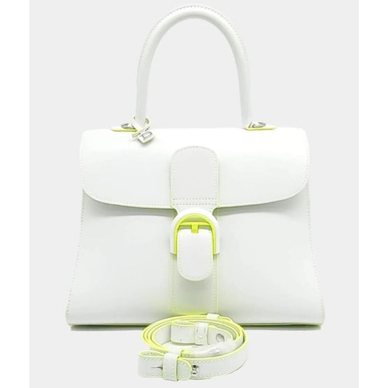 Brillant MM S - Box Calf - Optic White-Néon (Available for All Market)