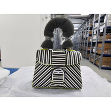 Brillant Mini S Memphis Stripes Box Calf - Noir - Optic White - Néon (Available for All Market)