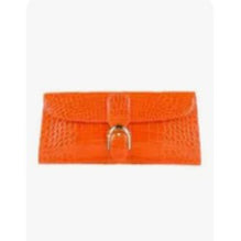 Brillant Pochette Old Shiny Alligator - Paprika (Available for HK only)