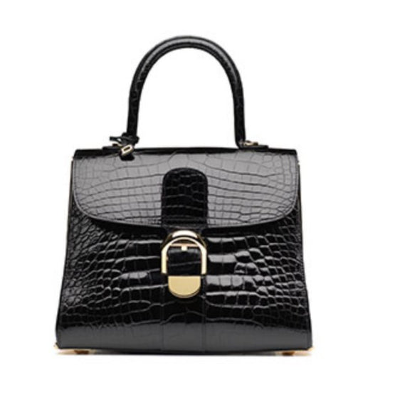 Brillant MM S Le Diva Shiny Alligator - Noir (Available for HK only)