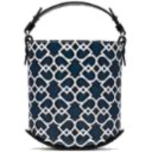 Pin Mini Bucket D Upside Down Box Calf - Bleu prusse-Optic White-Noir (Available for All Market)