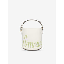 Pin Mini Bucket +C L'Amour Taurillon Sof - Ivory - Aloe (Available for All Market)