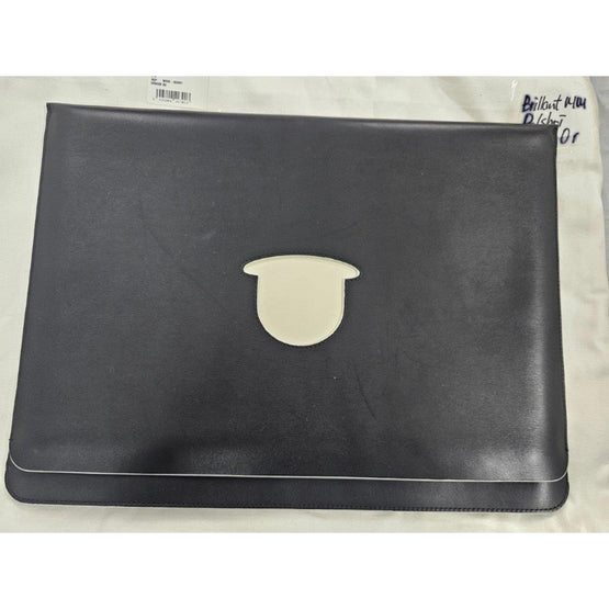 Bowler Hat Trompe L'œil A4 Pouch Box Cal - Noir-Ivory (Available for All Market)