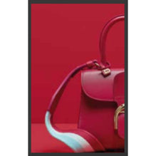 Short Fabric Strap Fabric Supple Calf - Framboise-Celadon-Silk Pink (Available for All Market)