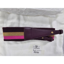 Short Fabric Strap Metallic Fabric Suppl - Prune-Antique Gold-Héliotrope (Available for All Market)