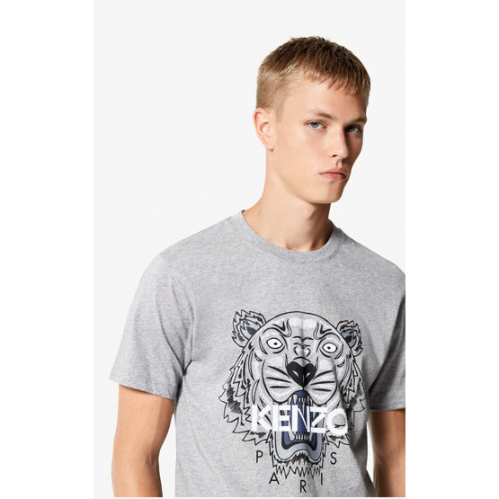 Men Tiger T-Shirt - Dove Grey